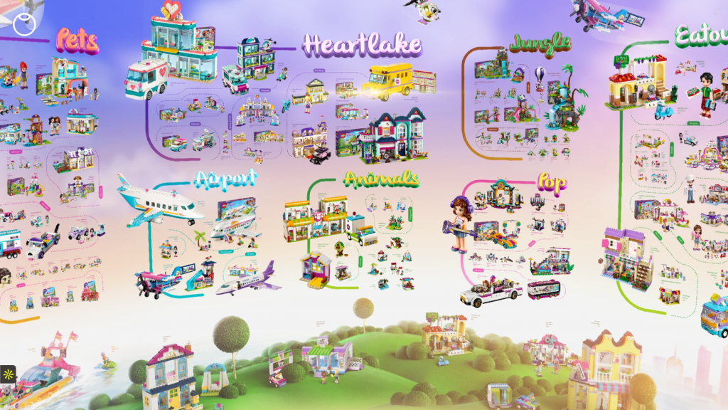 a poster of a toy town